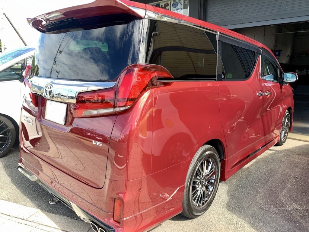 TOYOTA ALPHARD コーティング施工 | 大阪と兵庫の県境・伊丹 ガレージウェスト GARAGE WEST