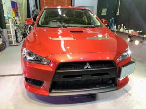 三菱　LANCER EVOLUTION　コーティング施工